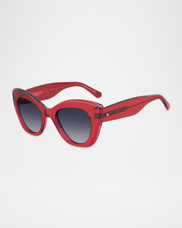 dominica rectangle acetate sunglasses